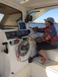 Vicki at the helm!